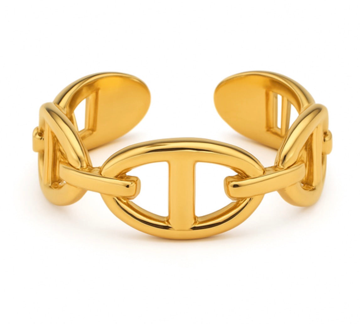 Navy mesh ring